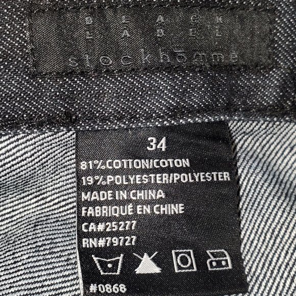 Black Label Stockhomme - Black Jeans - 34x34 - Used - Picture 9 of 13